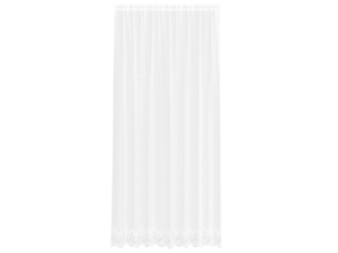 Conjunto 1 Cortina De Renda Vidaxl Branco Poliéster (260x200cm)