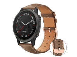 Bracelete para Garmin Fenix 8 / 7s / 6s / 5s de couro vegano com estampa de tubarão XIAOMOYU (20mm)