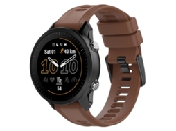 Pulseira Para Garmin Forerunner 955 - Silicone Cor Sólida - Fivela Preta