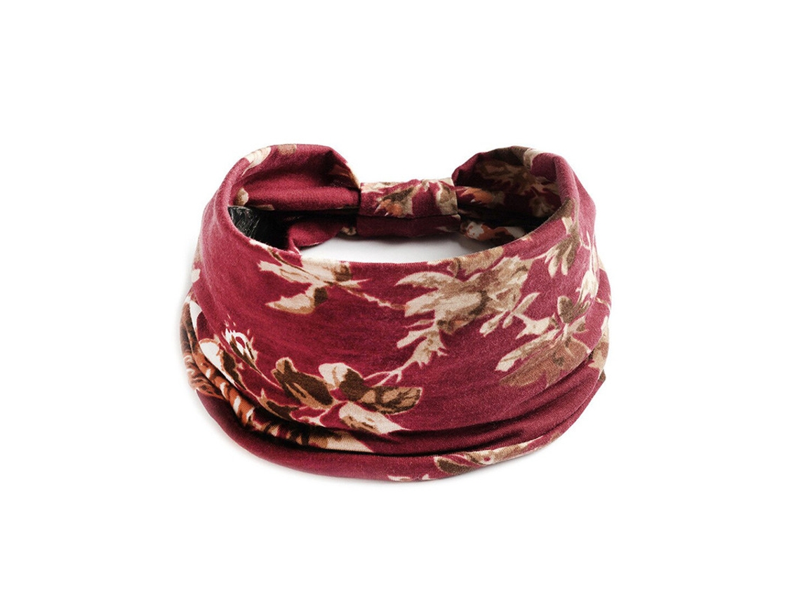 Fitas para a Cabeça Bohemian Wide Cotton Stretch Headbands Women Headwrap Turban Headwear XIMU