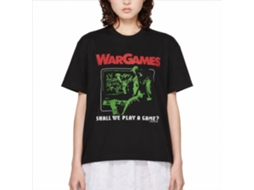 Rockinstone Wargames Movie Play A Game Black Adult T-shirt Size:xl