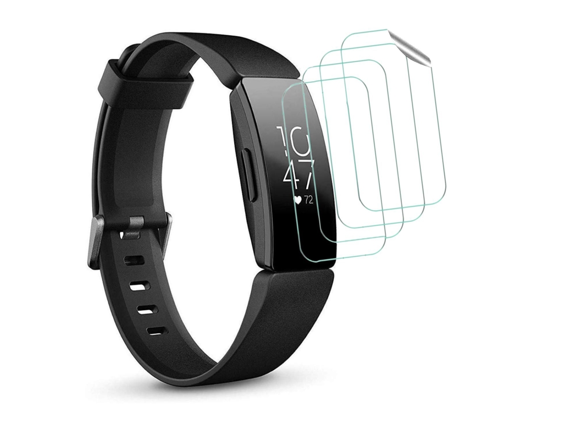 Kit 4 Películas Flexshield com Lâmpada Uv Fitbit by Google Inspire Hr Transparente