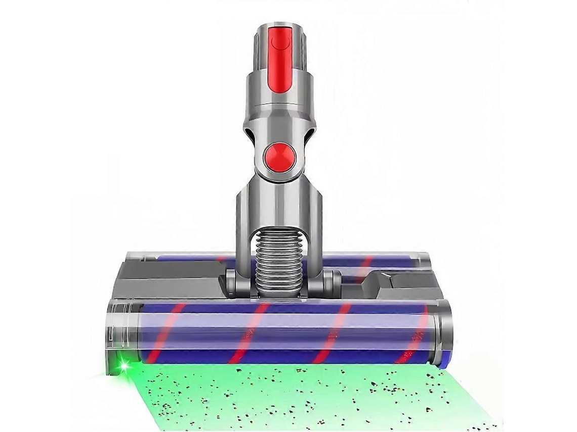 Soft Dual Roller Rotating Brush Head For V7 V8 V10 V11 V15 Vacuum Cleaners Parts With Led Light For