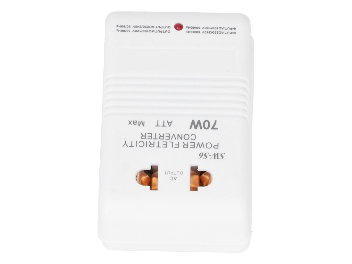 Conversor de Energia 70w Transformador Bivolt 2 Canais para Viagens com Potência Real 30w | S/MARCA