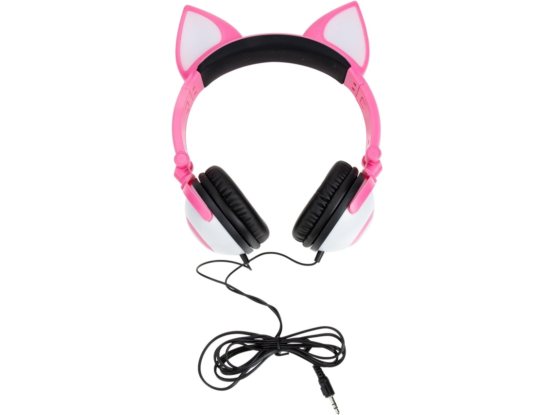 Zerodeko Casque Audio Filaire À Oreilles De Chat Para Garçon Et Filles, Design Ergonômico E Matériau Pvc, Jack