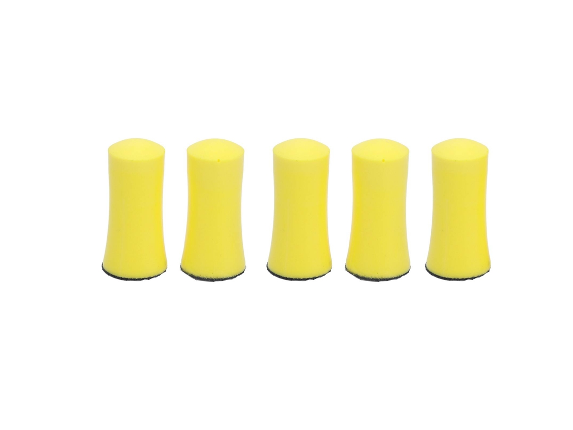 Kit com 5 peças de bloco de polimento manual Lixa com almofada redonda de 1 polegada para limpeza de carros e produtos de beleza.