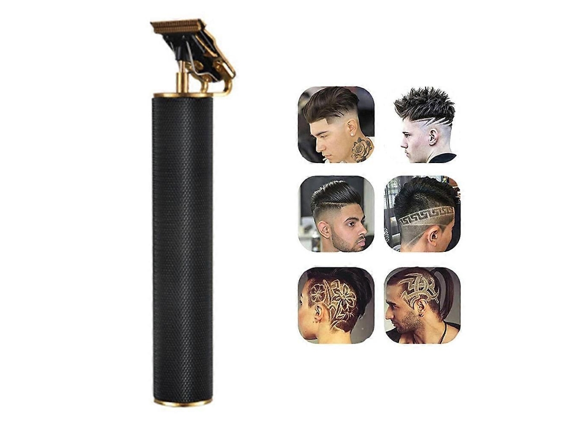 Máquina De Cortar Cabelo Masculina Ornamentada, Aparador De Cabelo Profissional Sem Fio Para Homens, Aparador De Cabelo Elétrico Recarregável Via