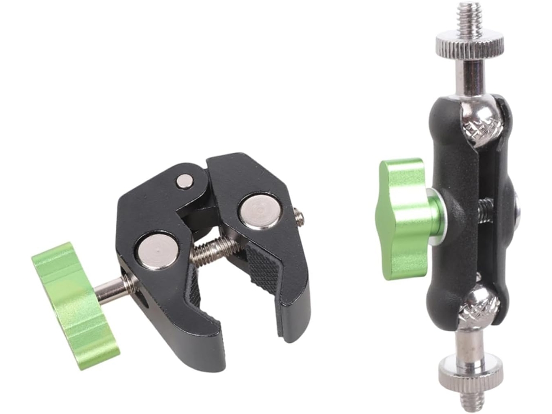 Suporte Giratório Profissional com Cabeça Esférica de 1/4" e Braçadeira Roscada para Celular SFUSHOS