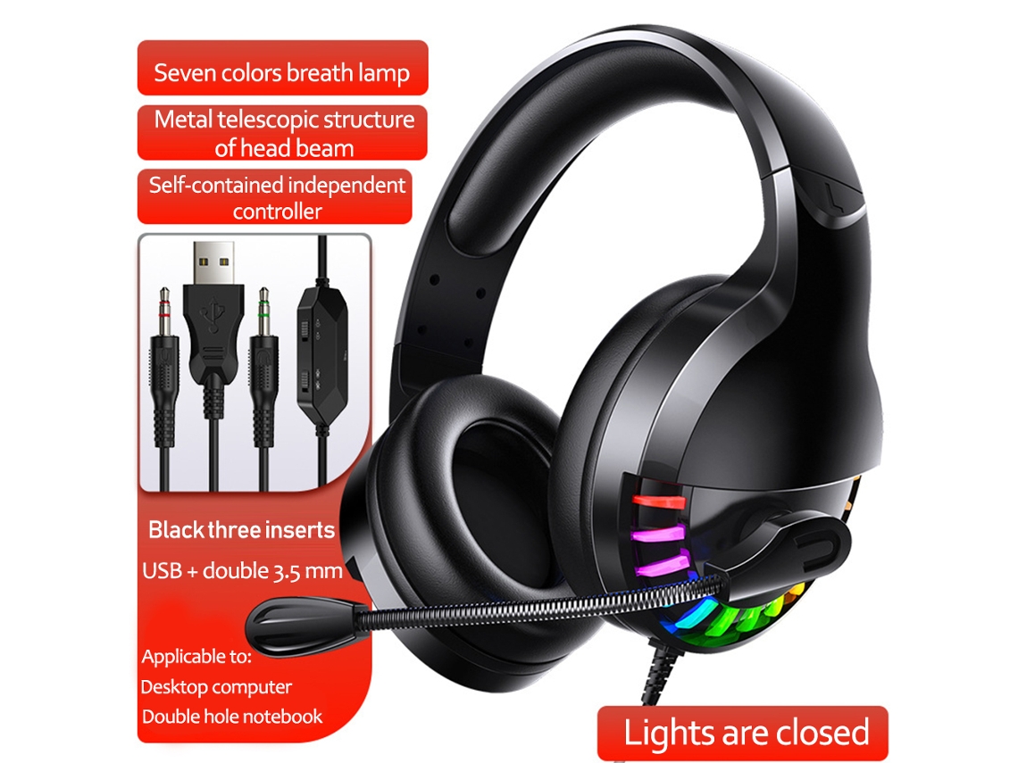 Fone de Ouvido Gamer LAXISCREED Over ear com Microfone