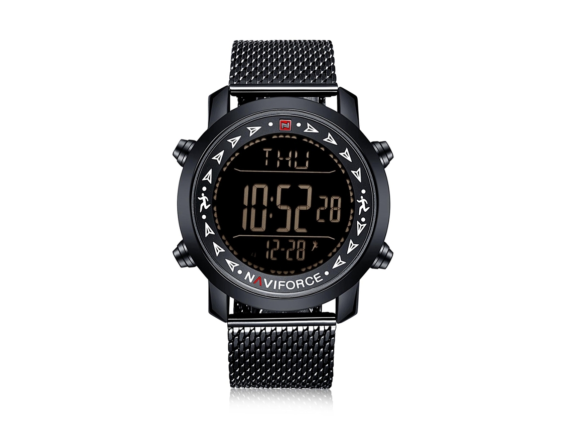 Relógio Eletrônico Masculino de Quartzo com Pulseira de Aço 3atm Fashion Resistente À Água