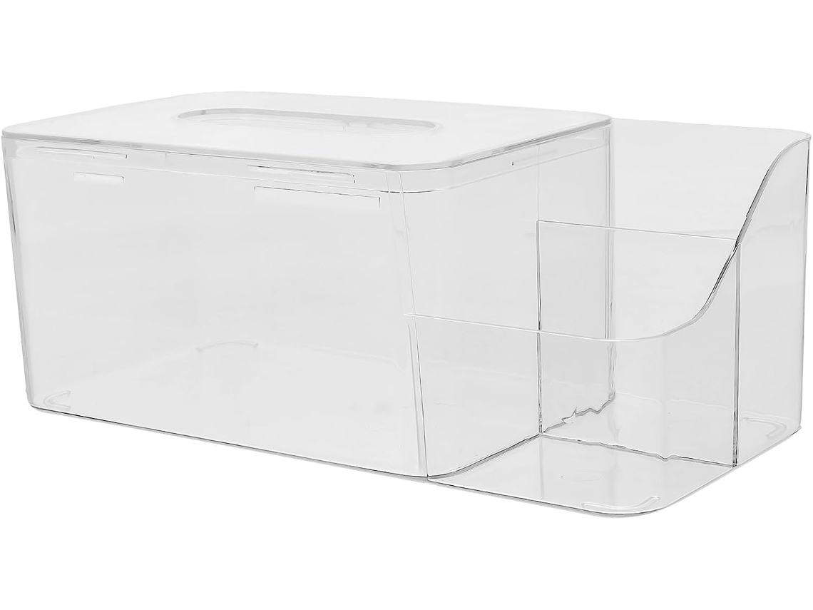 Caixa De Lenços Prática Para Organizar Guardanapos De Plástico Retangulares.