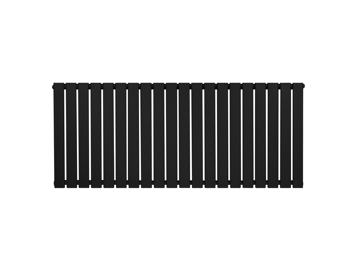 Radiador Plano Coluna Única 600x1400 Mm | Preto | 1270w | Aço Carbono Durável | Instalação Simples | Aquecimento Rápido