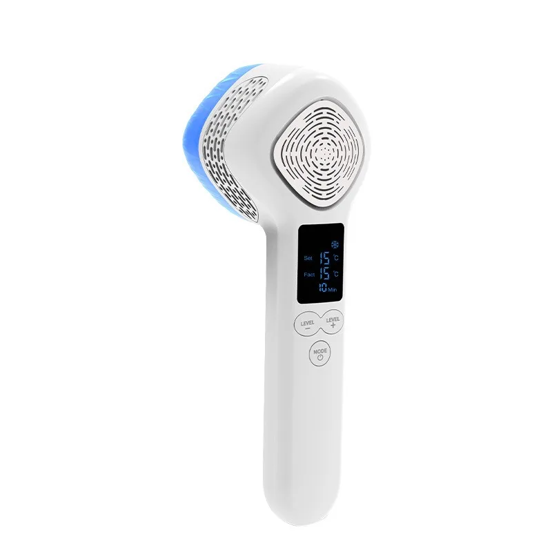 (branco) Aparelho De Beleza Para Rejuvenescimento Da Pele Com Efeito Duplo Quente E Frio