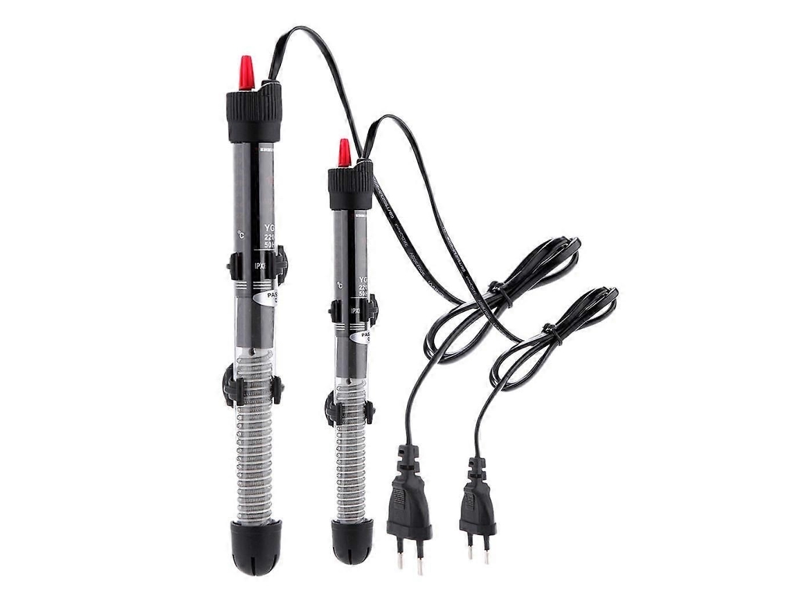 Conjunto de 2 Aquecedores Submersíveis para Aquário, com Plugue Europeu, 100w + 50w GOKOCO
