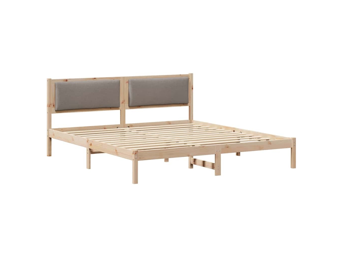 Estrutura da Cama Cinzento acastanhado 180 X 200 Cm MAISON EXCLUSIVE