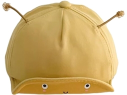 Chapéu De Sol Amarelo Ajustável Para Meninos E Meninas Com Aba Macia E Proteção Uv