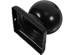 80 Tampas Decorativas Quadradas Para Postes De Cerca Em Metal Preto