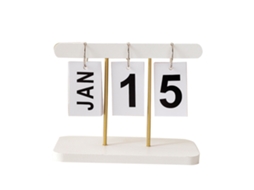Calendário flip de mesa em madeira perpétuo reutilizável | S/MARCA