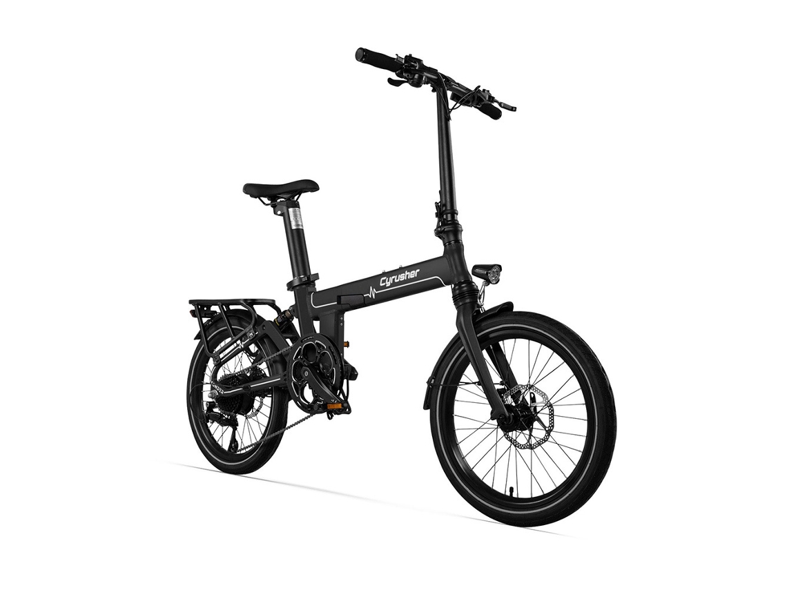 Bicicleta Elétrica Dobrável CYRUSHER Sonder com Bateria de 250 W, 48 V e 10 Ah