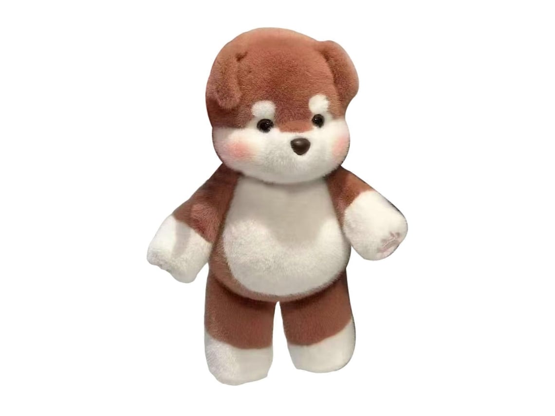 Cachorro De Pelúcia Marrom, 45 Cm, Macio, Para Viagem E Presente
