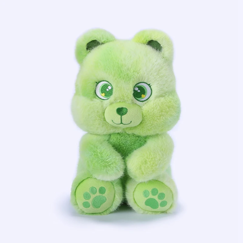 Brinquedo de Pelúcia de Anime Realista e Fofo, Adorável Urso de Pelúcia MDUG (verde, 25 Cm)
