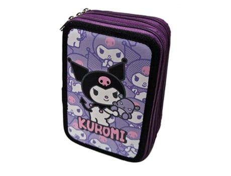 Estojo Triplo Hello Kitty Kuromi Manenti
