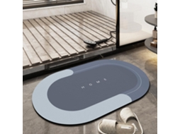 Tapete De Sala Ehstmind Superabsorvente Banheiro Secagem Rápida Fundo Antiderrapante Multicor (100x50x50cm)