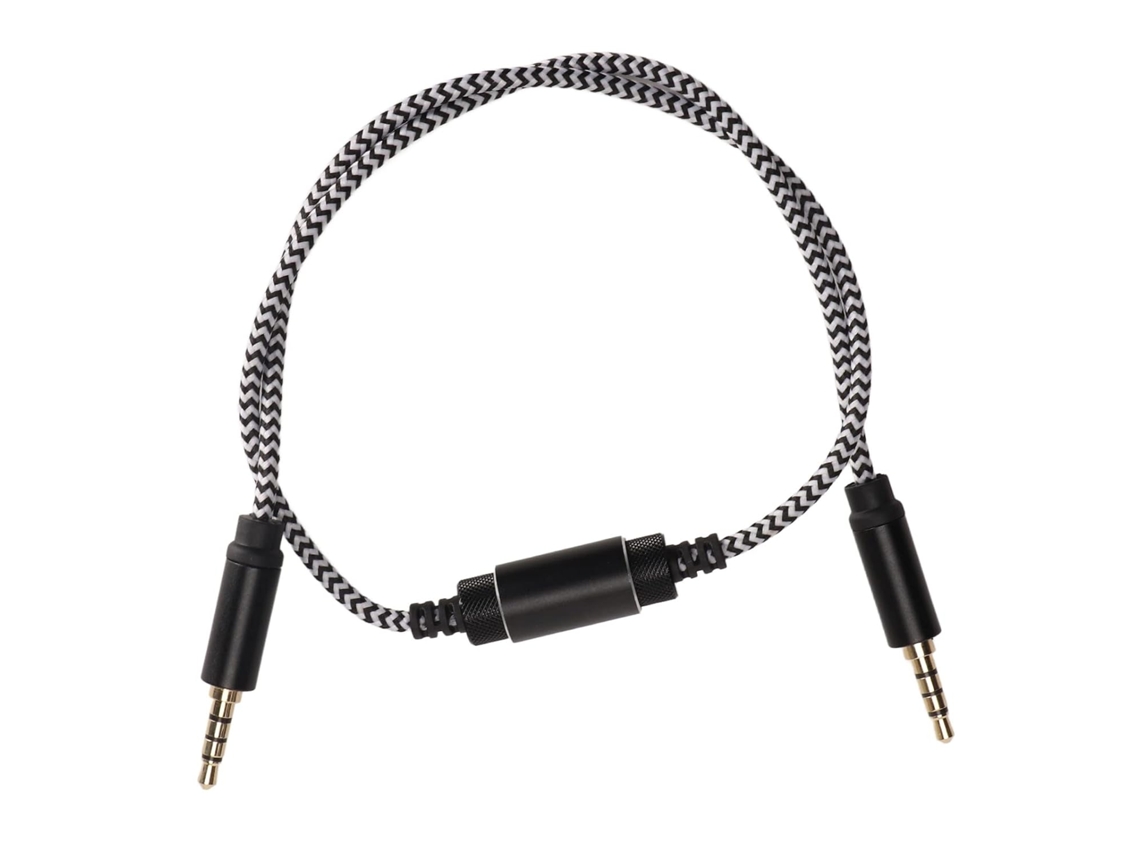 Cabo Auxiliar De 3,5 Mm, 50 Cm (19,7 Polegadas), Nylon Trançado.