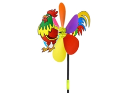 Moinho de vento de PVC fofo para montar, ideal para crianças - Presente - Galo Bosaid
