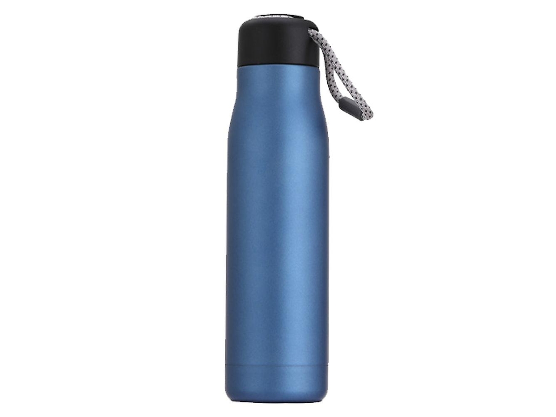 Garrafa De Água De Aço Inoxidável Com Isolamento A Vácuo, Garrafa Térmica Reutilizável Para Esportes, Preta Brilvibera