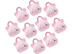 Conjunto De 10 Caixas Doces Com Estampa Porquinho, Dobráveis E Portáteis, Ideais Para Festas E Eventos Infantis, Como