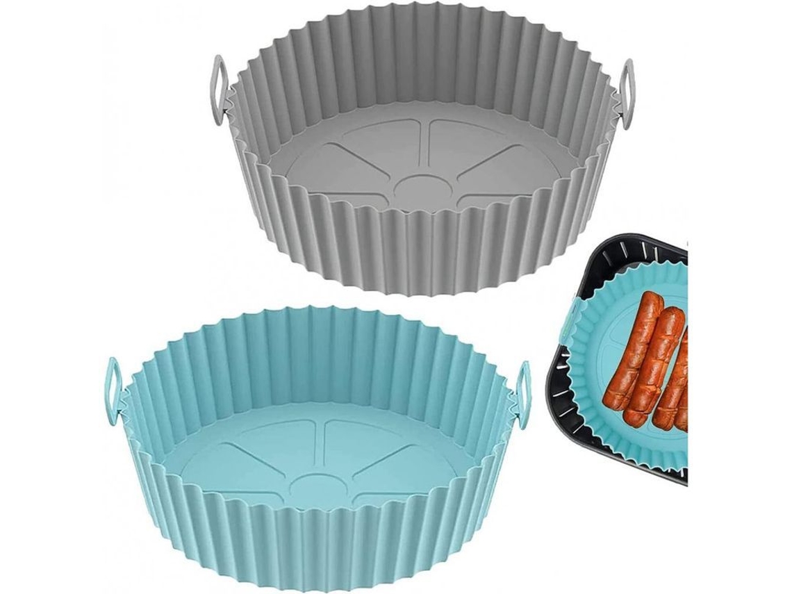 2026 liner de Silicone Reutilizável para Air Fryer 3.6qt 6.8qt Acessório Resistente Ao Calor Até 240°c Gris