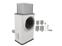 Ralador Rotativo de Queijo Inox S/MARCA, multifuncional, branco