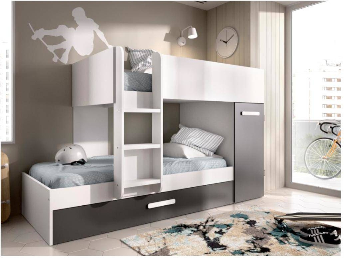 Cama Nido VENTE-UNIQUE Anthony (Cinzento - 90x190 cm)