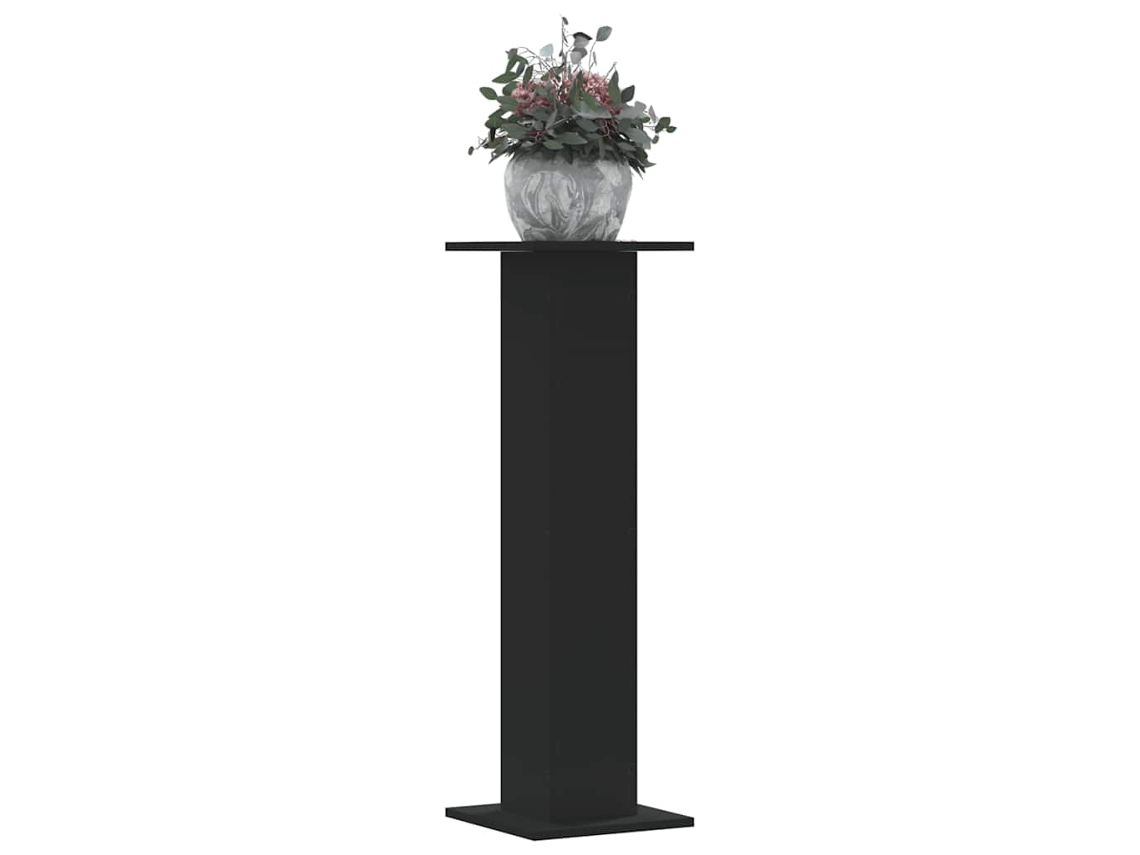 Vidaxl Suportes P/ Plantas 2 Pcs 30x30x95 Cm Derivados Madeira Preto