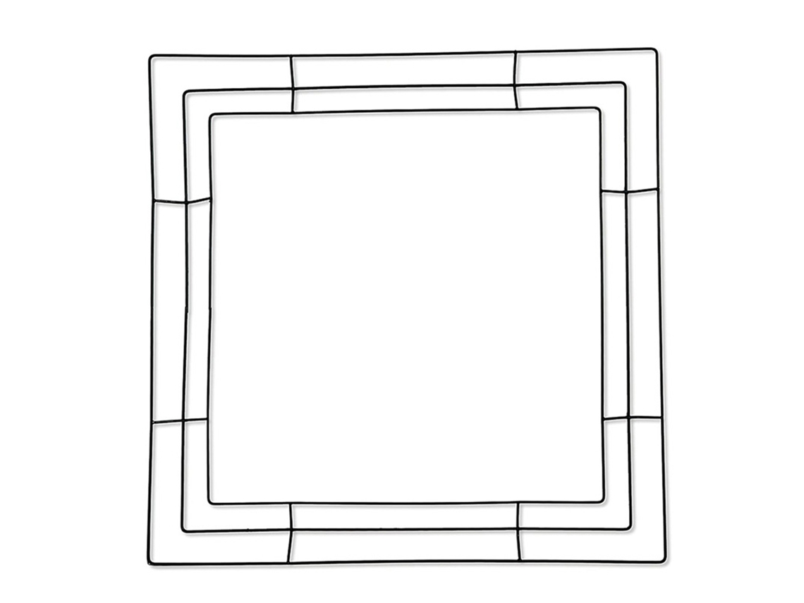 Quadro De Corona De Flores Diy De Ferro Para Natal 11.8in