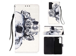 Capa De Celular Dobrável Horizontal Com Pintura 3d Para Samsung Galaxy S23+ 5g
