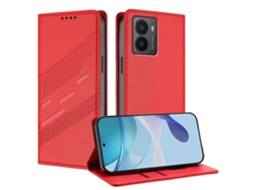 Capa De Celular Retrô De Couro Com Carteira Multifuncional Em Relevo