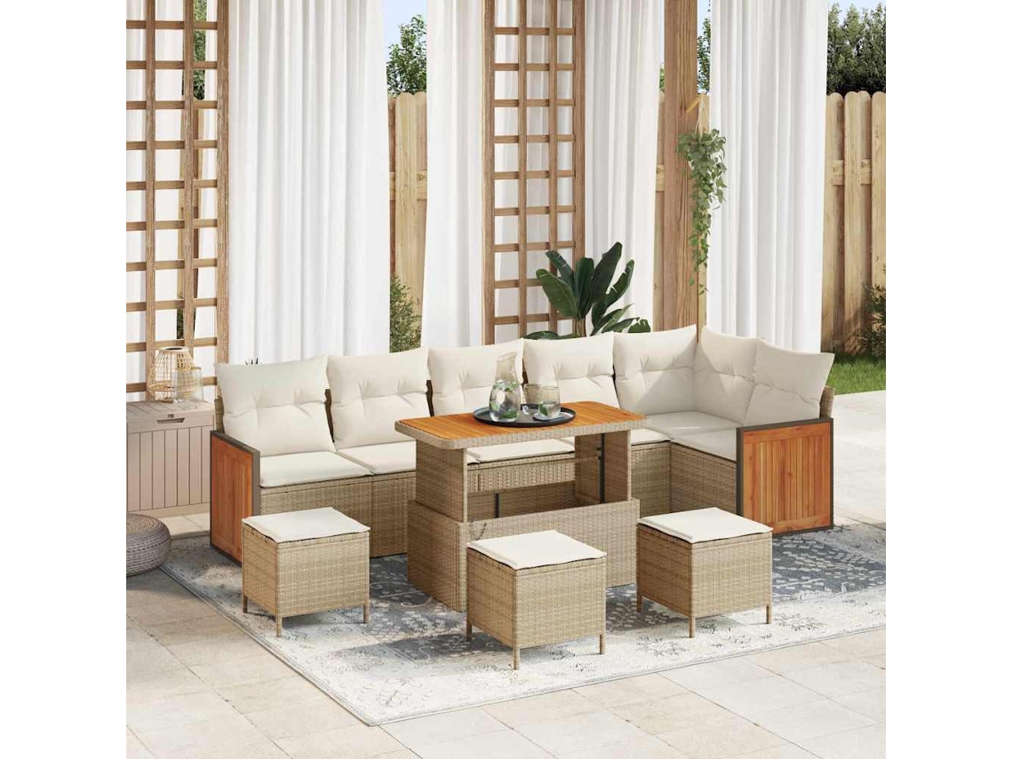 Vidaxl Conjunto De Sofá De Jardim 12 Unid. 8-número De Lugares