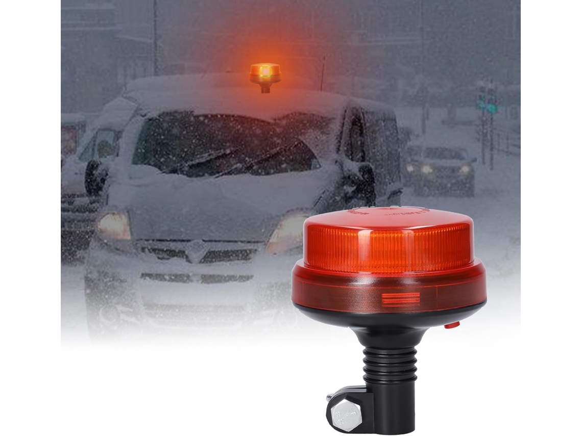 Luz De Advertência Emergência Shkalacar, Luz De Advertência Led, Farol De Segurança Intermitente À Prova D Água 12-24v