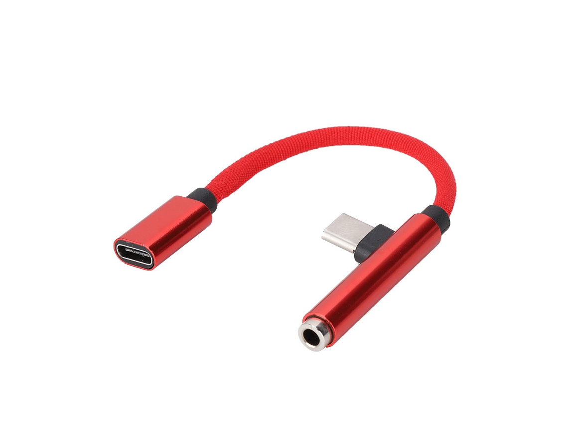 Adaptador 2 em 1 Type C para Áudio EOOCOO (carregamento, música, chamadas)