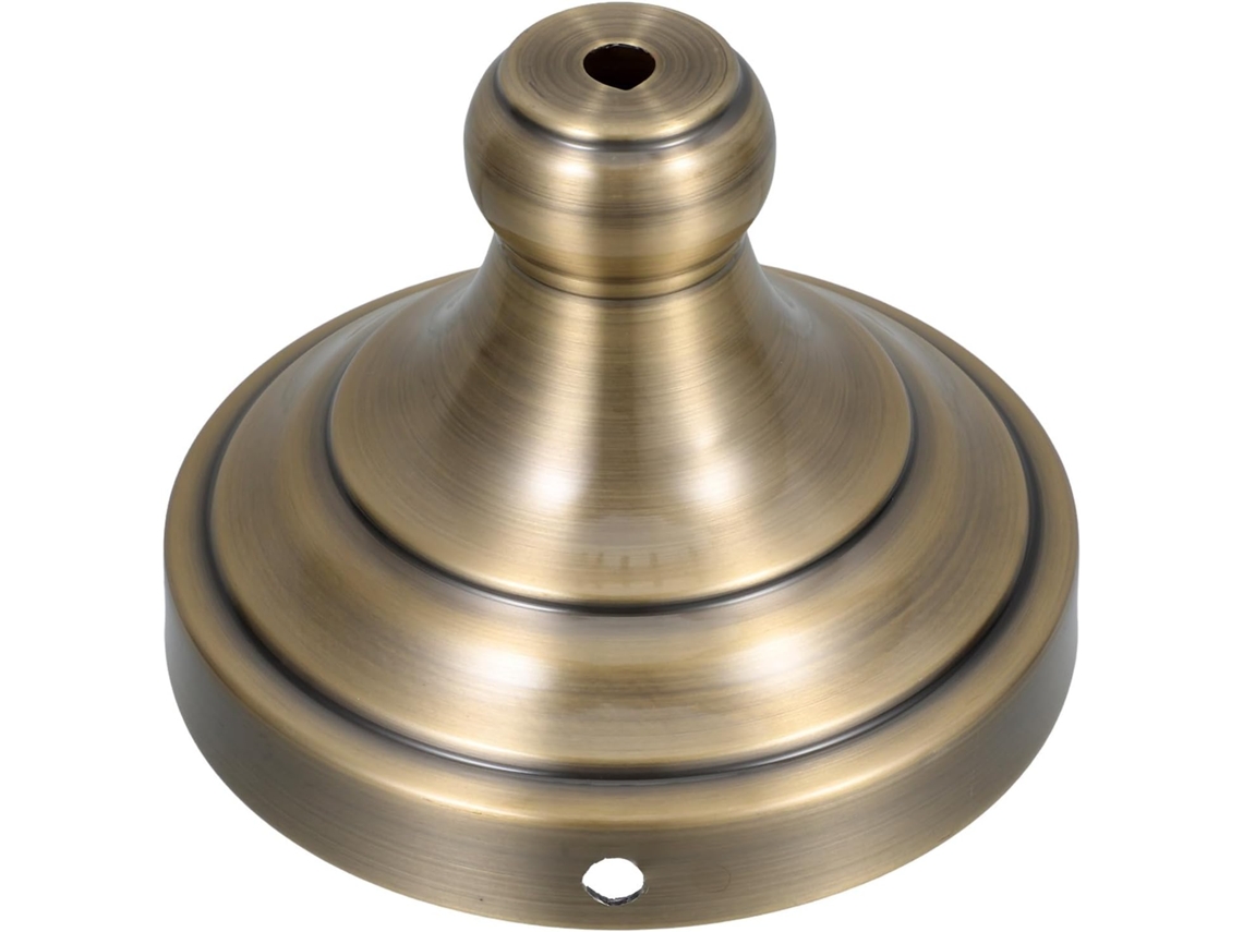 Base De Abajur Redonda Em Metal Com Acabamento Em Bronze Verde Antigo, 1 Cm De Diâmetro.