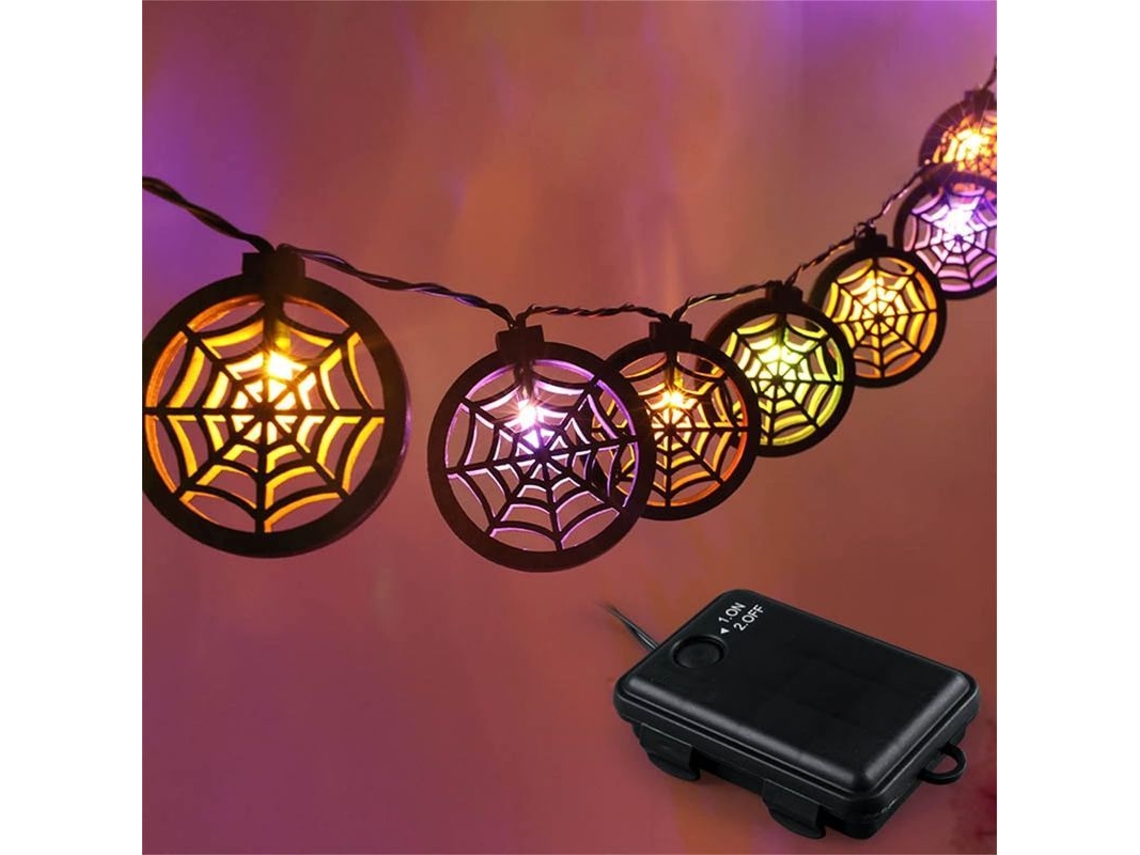Luzes de Fio de Halloween para Exterior 3m 20 Leds Madeira com Marca