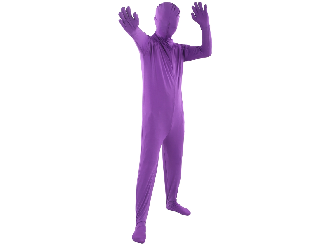 Screen Bodysuit Polyvinyl Chloride Fiber Purple Invisible Photography Chromakey Suit For Video Special Effect 160cm/62.99in LAXISCREED