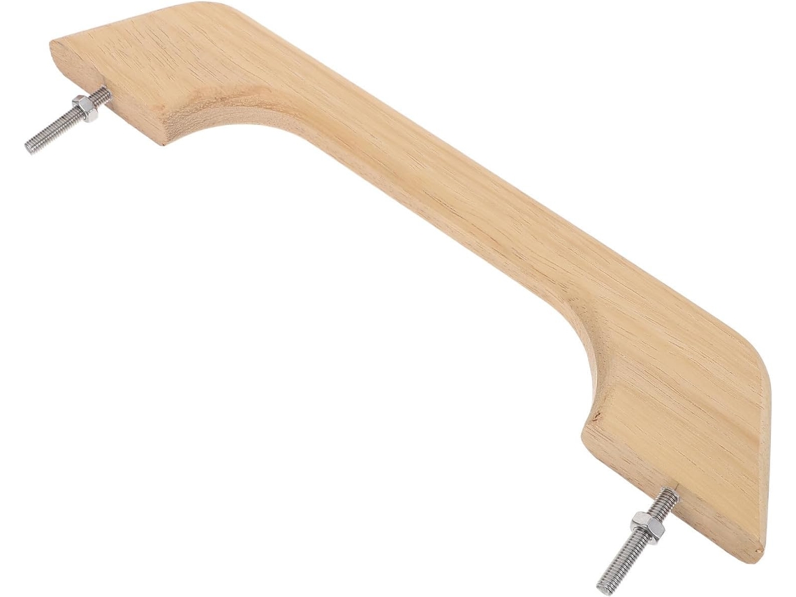 Puxador De Madeira 30cm 12 Polegadas Para Armários E Guarda Roupas Trailers, Madeira De Teca Resistente E Fácil