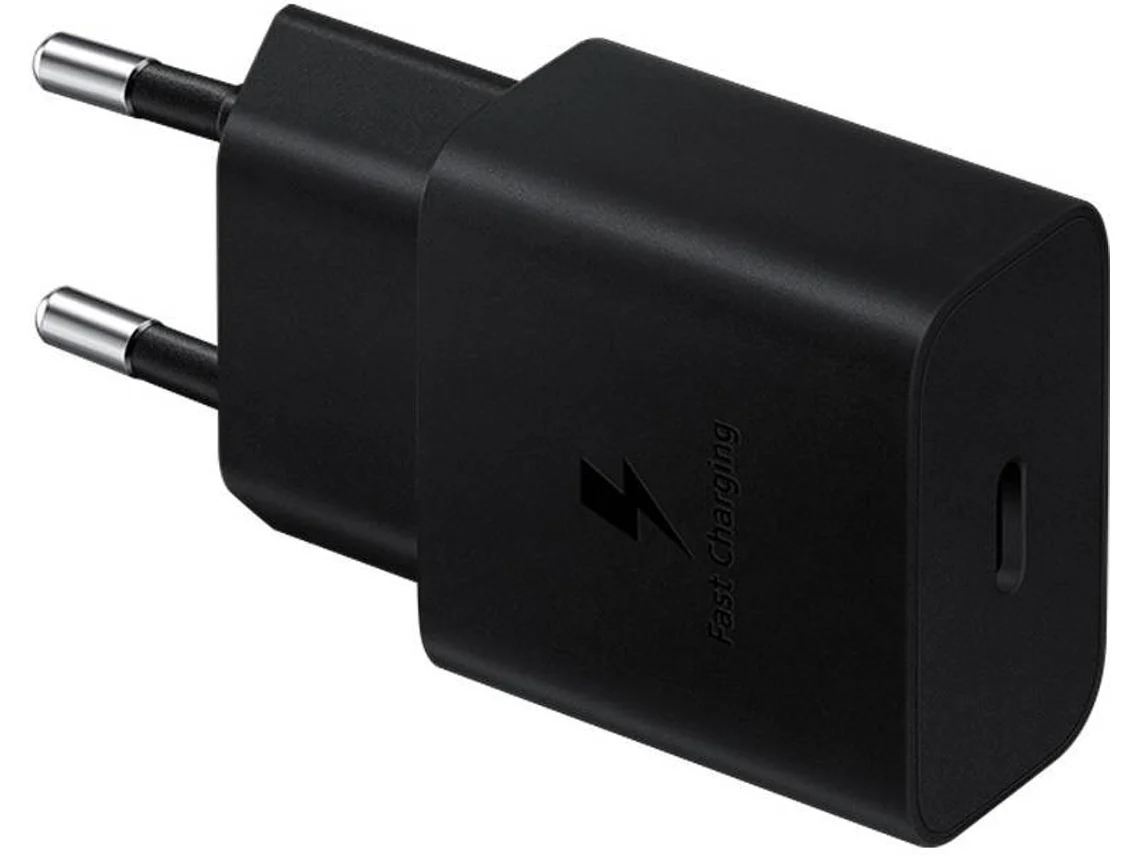 Adaptador de Corrente SAMSUNG (USB-C - 15W - Preto)