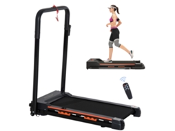 Esteira Elétrica Com Tela Lcd, Dobrável, 1-6 Km/h. Estrutura De Aço, Preto, Compacta 105x56x108.5cm.