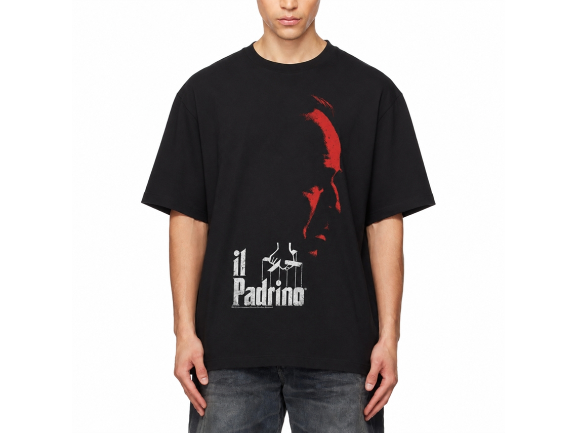 Rockinstone Godfather Red And White Black Adult T-shirt Size:xxxl
