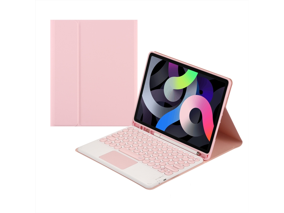 Capa de Teclado Bluetooth para iPad 9 10.2 XIAOMOYU, rosa