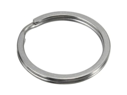2026 10 Anéis de Chave de Metal Planos Separáveis, Diâmetro 25mm, Aros de Porta chaves Circulares, Conectores